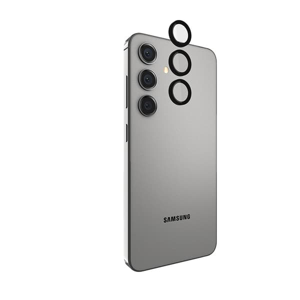 Case-Mate Aluminium Ring Lens Protector - Beskyttelsesglas til kameralinsen på Samsung Galaxy S24 (sort)
