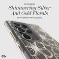 Miniatyrbild 9 av 10: Case-Mate Floral Gems - Samsung Galaxy S24 Ultra-fodral (guld)