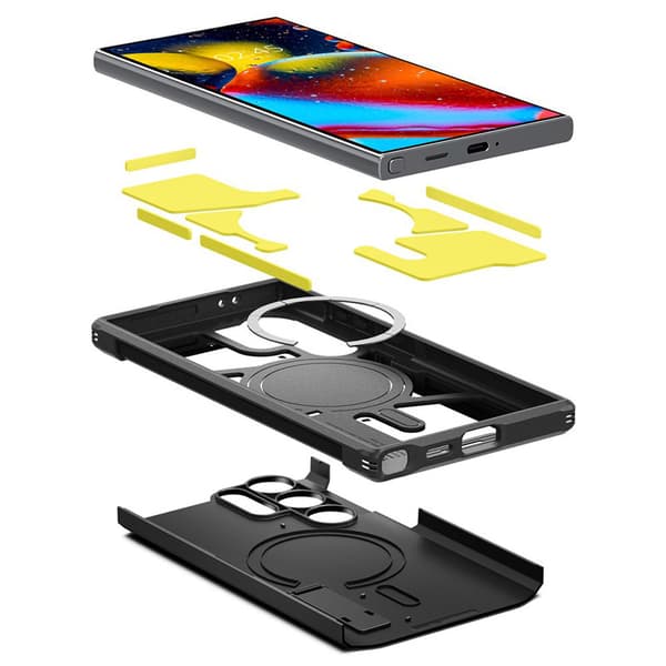 Spigen Tough Armor MagSafe - Etui til Samsung Galaxy S24 Ultra (sort)