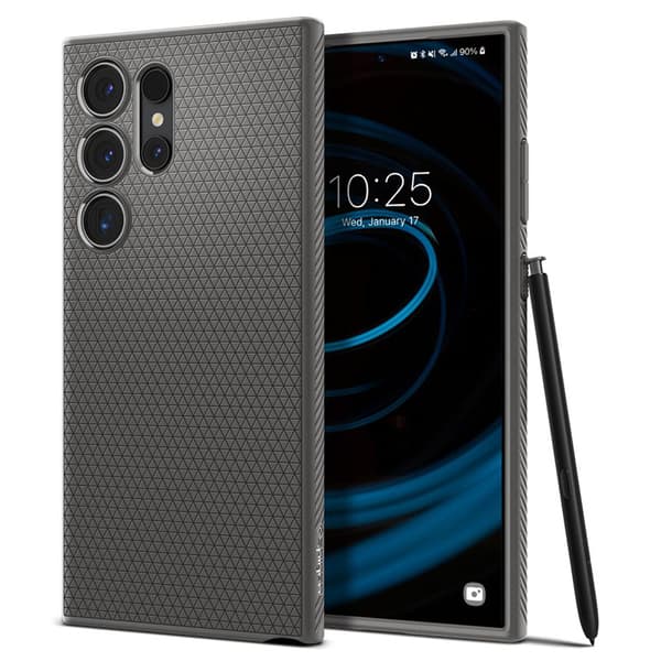 Spigen Liquid Air - etui til Samsung Galaxy S24 Ultra (granitgrå)
