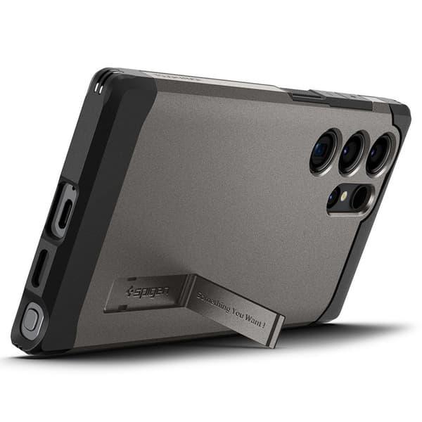 Spigen Tough Armor - Etui til Samsung Galaxy S24 Ultra (Gunmetal)