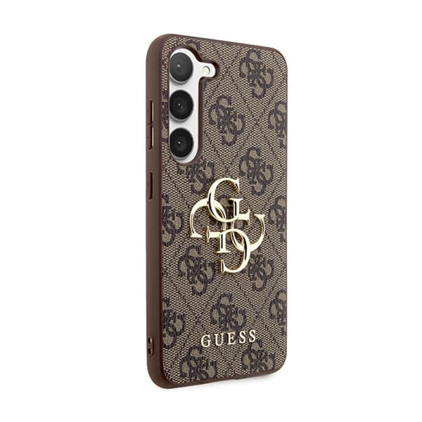 Guess 4G Big Metal Logo - Samsung Galaxy S24-fodral (brunt)