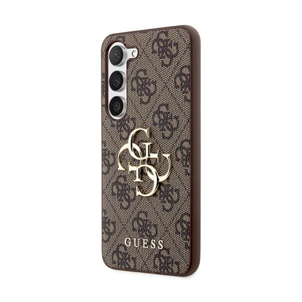 Guess 4G Big Metal Logo - Samsung Galaxy S24-fodral (brunt)