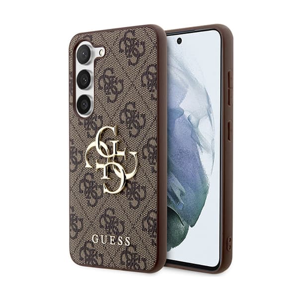 Guess 4G Big Metal Logo - Samsung Galaxy S24-fodral (brunt)