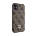 Miniatyrbild 4 av 9: Guess Crossbody 4G metalllogotyp - iPhone 11-fodral (brunt)