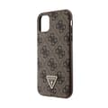 Miniatyrbild 6 av 9: Guess Crossbody 4G metalllogotyp - iPhone 11-fodral (brunt)