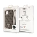 Miniatyrbild 9 av 9: Guess Crossbody 4G metalllogotyp - iPhone 11-fodral (brunt)