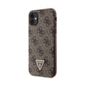 Miniatyrbild 2 av 9: Guess Crossbody 4G metalllogotyp - iPhone 11-fodral (brunt)