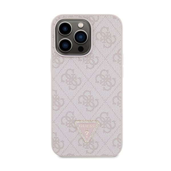 Guess Crossbody 4G metallilogo - iPhone 13 Pro -kotelo (vaaleanpunainen)