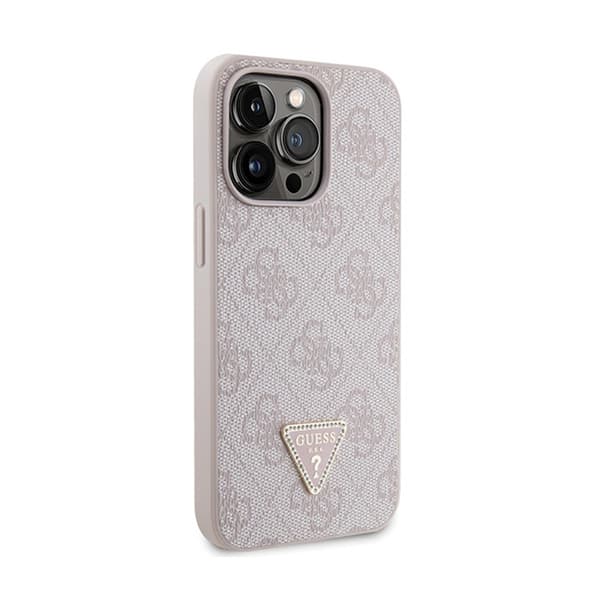 Guess Crossbody 4G metallilogo - iPhone 13 Pro -kotelo (vaaleanpunainen)