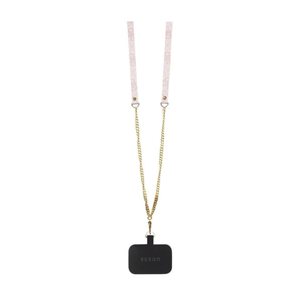Guess Crossbody 4G metallilogo - iPhone 13 Pro -kotelo (vaaleanpunainen)