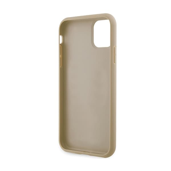Guess Glitter Script Big 4G - iPhone 11-fodral (guld)