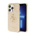 Miniatyrbillede 1 af 8: Guess Glitter Script Big 4G - iPhone 14 Pro-cover (guld)