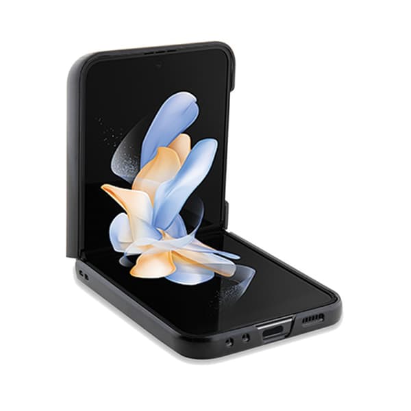 BMW Leather Hot Stamp - Samsung Galaxy Z Flip 5-fodral (svart)