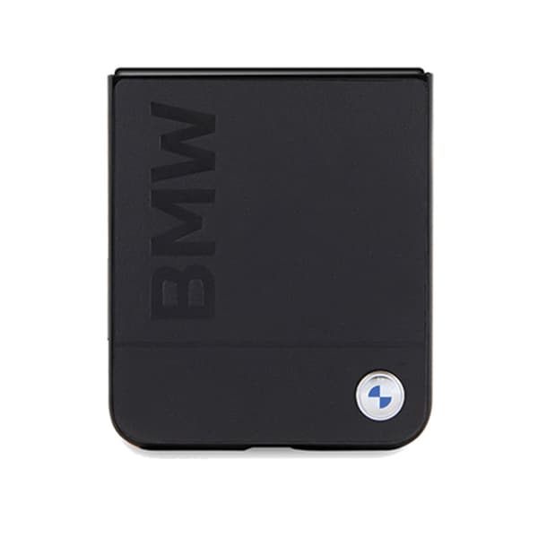 BMW Leather Hot Stamp - Samsung Galaxy Z Flip 5-fodral (svart)