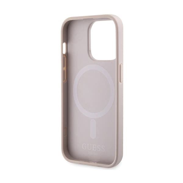 Guess 4G Printed Stripes MagSafe - iPhone 15 Pro Max -kotelo (vaaleanpunainen)