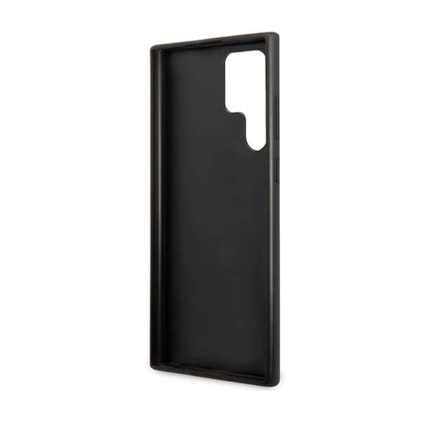 Guess 4G metallguldlogotyp - Samsung Galaxy S24 Ultra-fodral (svart)