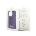 Miniatyrbillede 8 af 8: Guess Sequin Script Metal - iPhone 14 Pro-cover (lilla)
