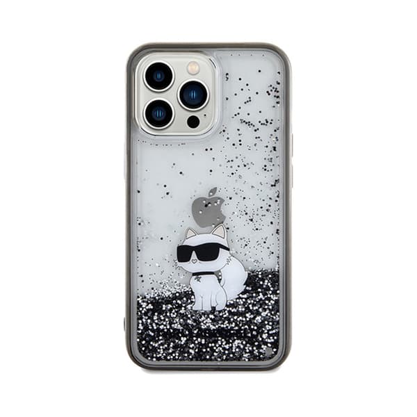 Karl Lagerfeld Liquid Glitter Choupette - iPhone 13 Pro Max etui (gennemsigtig)