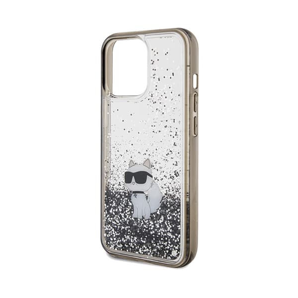Karl Lagerfeld Liquid Glitter Choupette - iPhone 13 Pro Max etui (gennemsigtig)