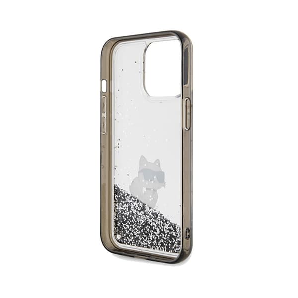 Karl Lagerfeld Liquid Glitter Choupette - iPhone 13 Pro Max etui (gennemsigtig)