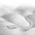 Miniatyrbild 2 av 5: Cellularline mjuk kabel - USB-A till Lightning-kabel MFi-certifierad 1,2 m (grå)