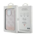 Pikkukuva 8 / 8: Guess 4G Bottom Stripe Metal Logo Collection - iPhone 15 Pro -kotelo (vaaleanpunainen)