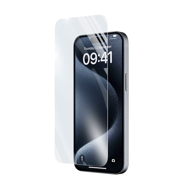 Cellularline Impact Glass - Karkaistu suojalasi iPhone 15 / iPhone 15 Pro:lle