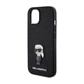 Miniatyrbild 6 av 8: Karl Lagerfeld Fixed Glitter Ikonik Logo Metal Pin - iPhone 15/14/13 Fodral (svart)