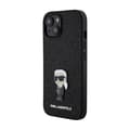 Miniatyrbild 2 av 8: Karl Lagerfeld Fixed Glitter Ikonik Logo Metal Pin - iPhone 15/14/13 Fodral (svart)