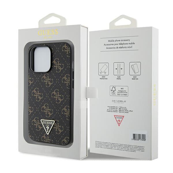 Guess 4G Triangle Metal Logo - iPhone 13 Pro Fodral (svart)