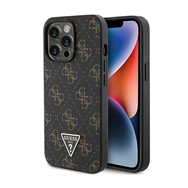 Guess 4G Triangle Metal Logo - iPhone 13 Pro Fodral (svart)