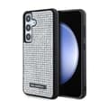 Miniatyrbild 1 av 8: Karl Lagerfeld Rhinestone metalllogotyp - Samsung Galaxy S24-fodral (silver)
