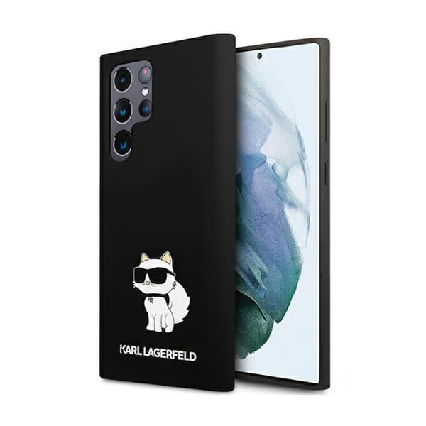 Karl Lagerfeld Silikone Choupette - Samsung Galaxy S24 Ultra Cover (sort)
