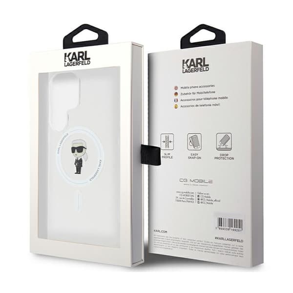 Karl Lagerfeld IML Ikonik MagSafe - Samsung Galaxy S23 Ultra Cover (gennemsigtig)