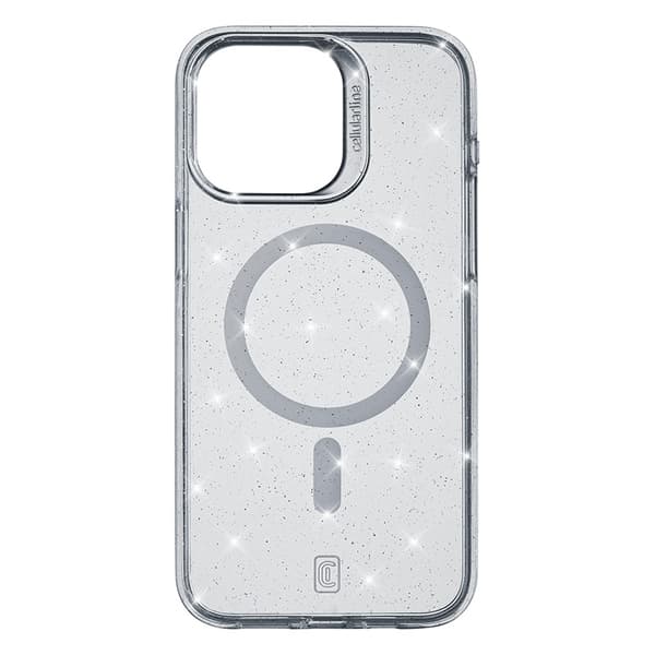 Cellularline Sparkle Mag - iPhone 15 Pro MagSafe Cover (gennemsigtig)