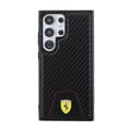 Miniatyrbillede 3 af 8: Ferrari Carbon-syet bund - Samsung Galaxy S24 Ultra-etui (sort)