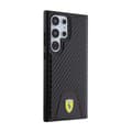 Miniatyrbillede 4 af 8: Ferrari Carbon-syet bund - Samsung Galaxy S24 Ultra-etui (sort)