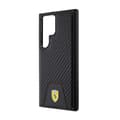 Miniatyrbillede 6 af 8: Ferrari Carbon-syet bund - Samsung Galaxy S24 Ultra-etui (sort)