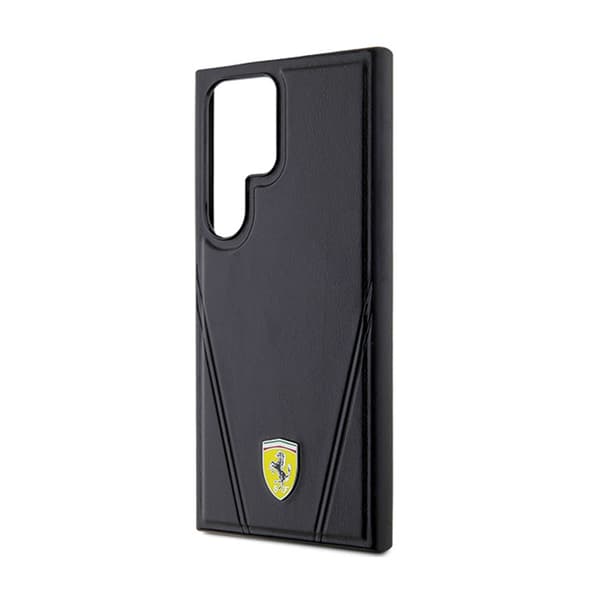 Ferrari Hot Stamp V Lines MagSafe - Samsung Galaxy S24 Ultra Cover (sort)