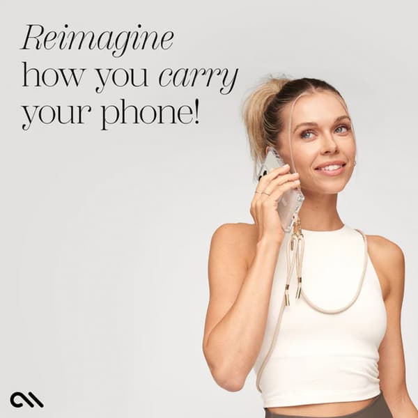 Case-Mate Phone Crossbody Rope - puhelimen olkahihna (beige)