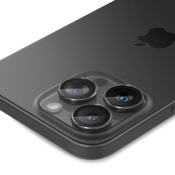 Spigen Optik.TR EZ Fit Camera Lens Protector 2-Pack - Lens Protector Glas til iPhone 15 Pro / 15 Pro Max / iPhone 14 Pro / 14 Pro Max (2 stk) (Klar)