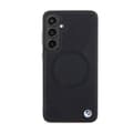 Miniatyrbild 3 av 8: BMW Leather Half Textured & Circle MagSafe - Samsung Galaxy S24-fodral (svart)