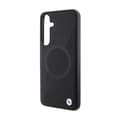 Miniatyrbild 6 av 8: BMW Leather Half Textured & Circle MagSafe - Samsung Galaxy S24-fodral (svart)