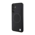 Miniatyrbild 2 av 8: BMW Leather Half Textured & Circle MagSafe - Samsung Galaxy S24-fodral (svart)