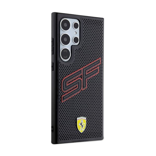 Ferrari Big SF Perforeret - Samsung Galaxy S24 Ultra Cover (sort)