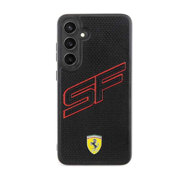 Ferrari Big SF Perforeret - Etui til Samsung Galaxy S24+ (sort)