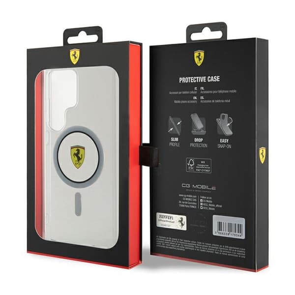 Ferrari IML Transp Inner Circle Line MagSafe - Samsung Galaxy S24 Ultra Cover (gennemsigtig)