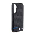 Miniatyrbild 4 av 7: BMW Leather Carbon Blue Line - Samsung Galaxy S23 FE Fodral (svart)