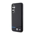 Miniatyrbild 2 av 7: BMW Leather Carbon Blue Line - Samsung Galaxy S23 FE Fodral (svart)